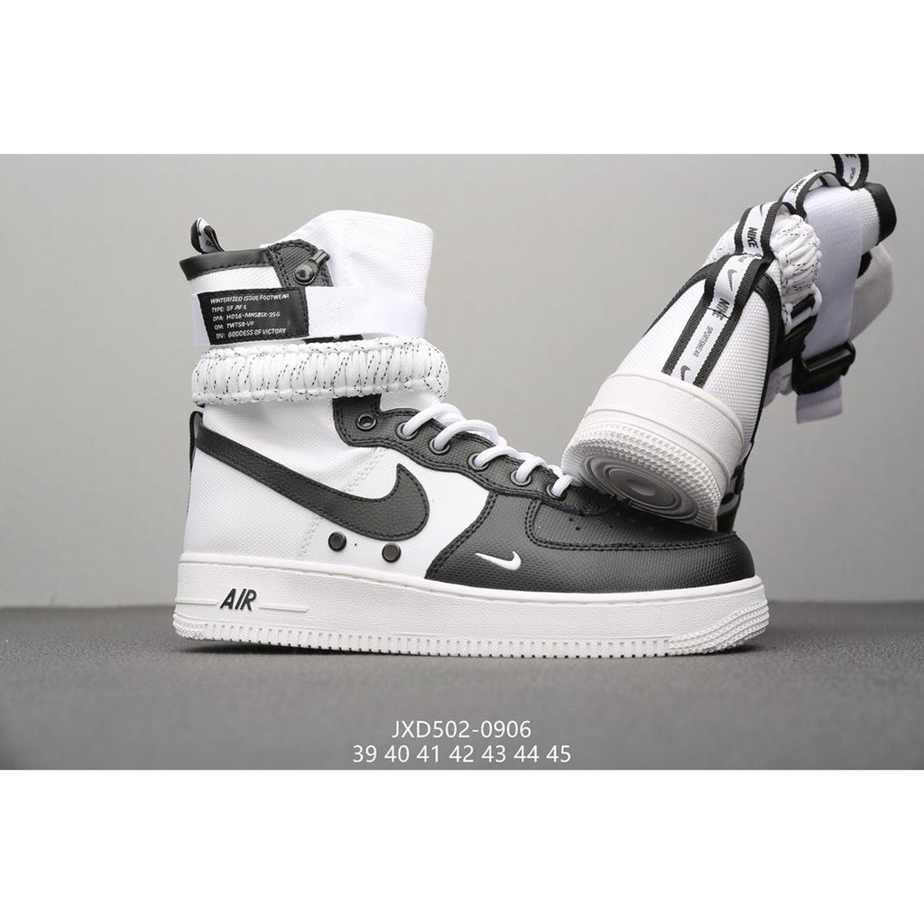high top air force 1 black and white