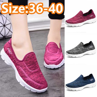 Image of Women Athletic Casual Walking Sneakers Breathable Running Slip on Shoes