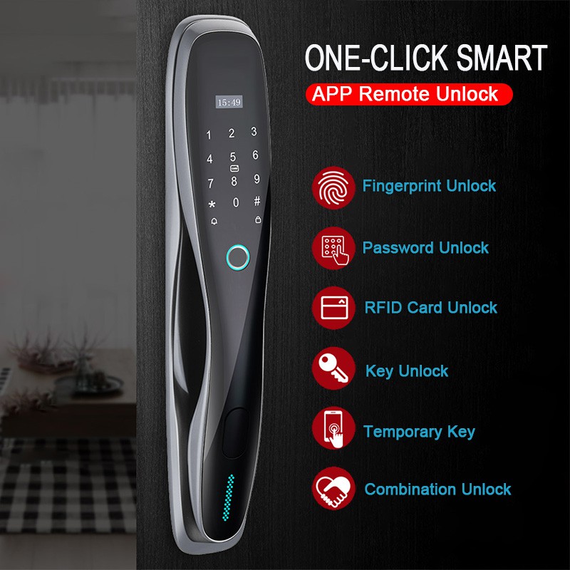 Tuya Smart Digital Door Lock WiFi Biometrical Fingerprint Unlock Work with App Smart Life Smart Home Product