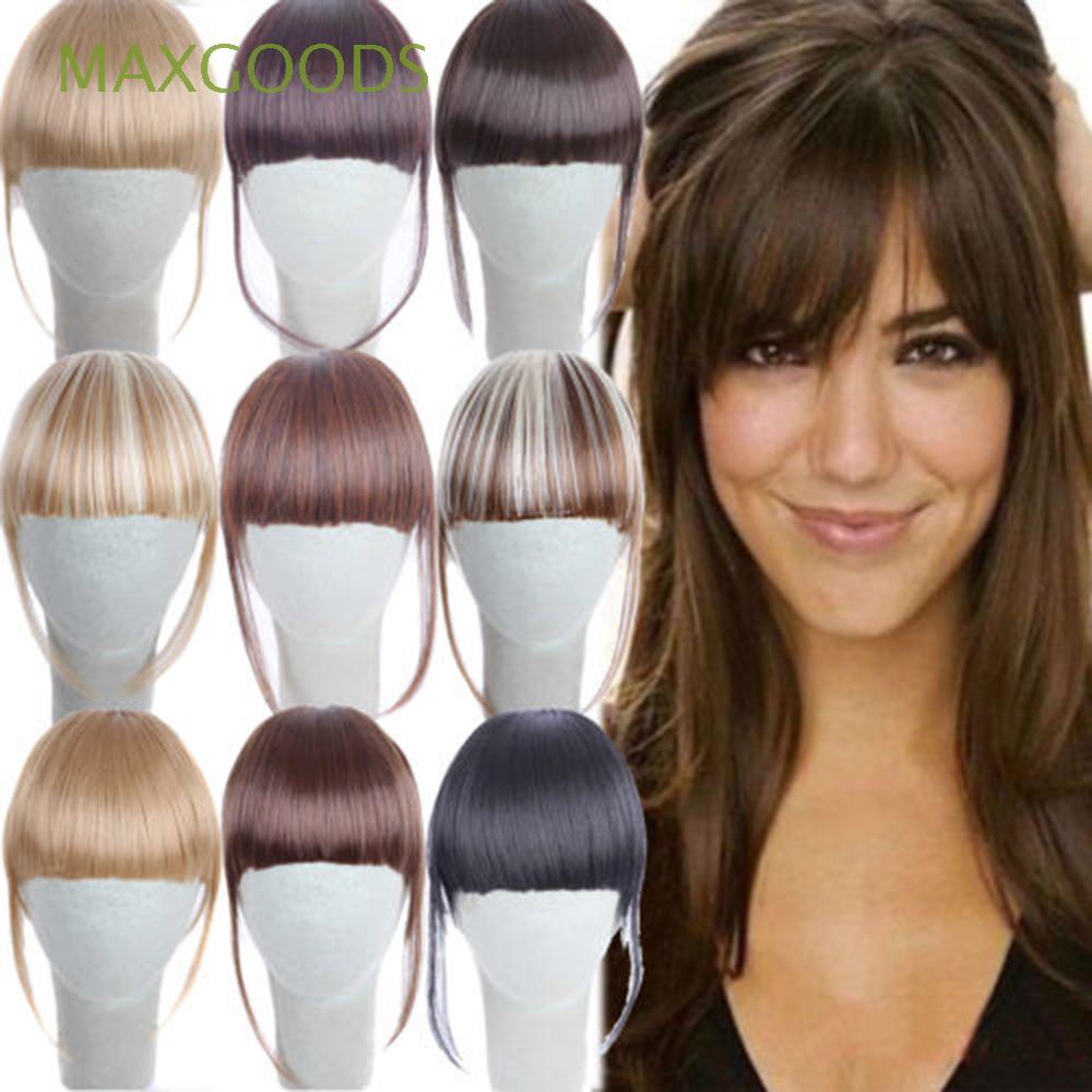Girls Woman Hairpiece Short Natural Straight Hair Extension