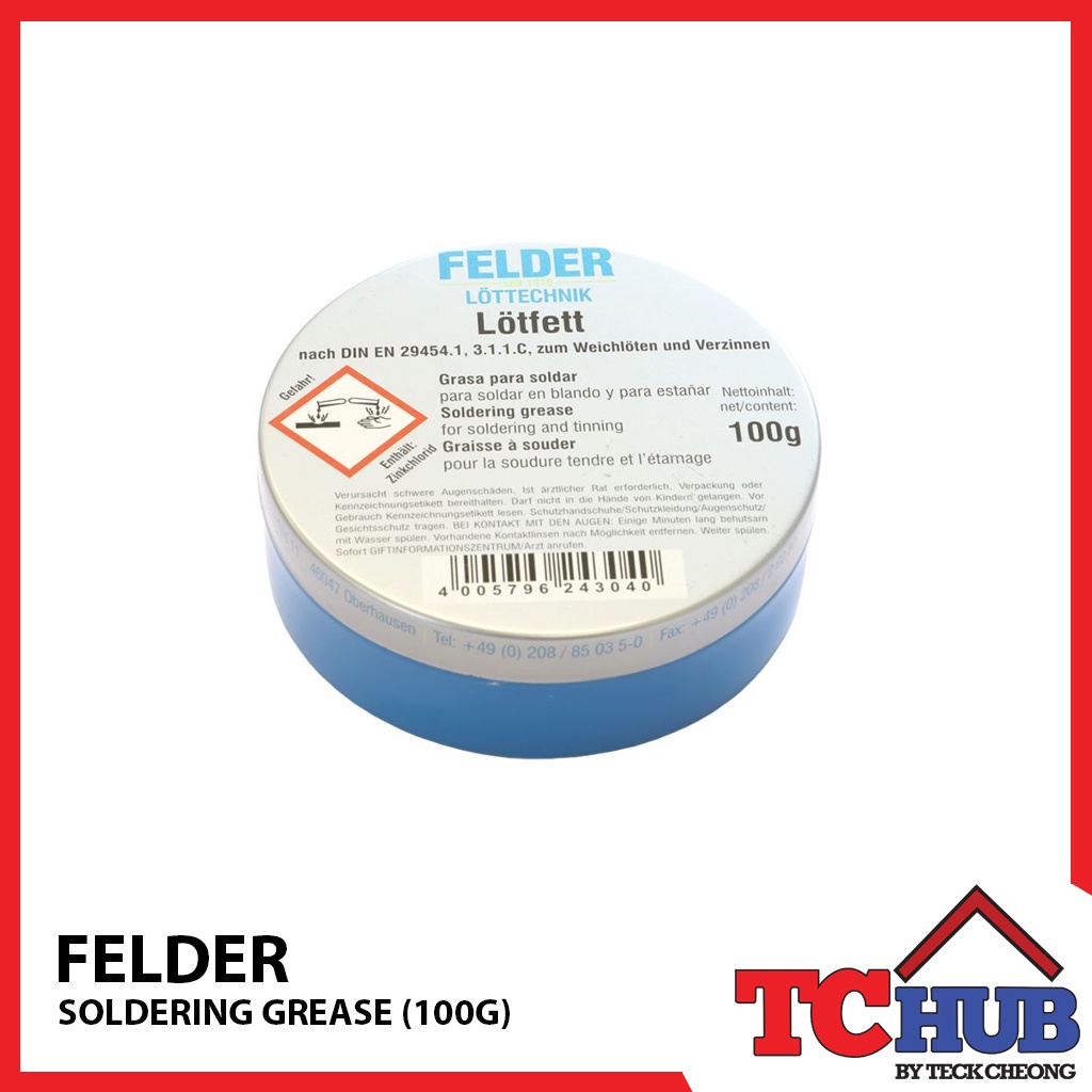 Felder Soldering Grease (100G) Shopee Singapore