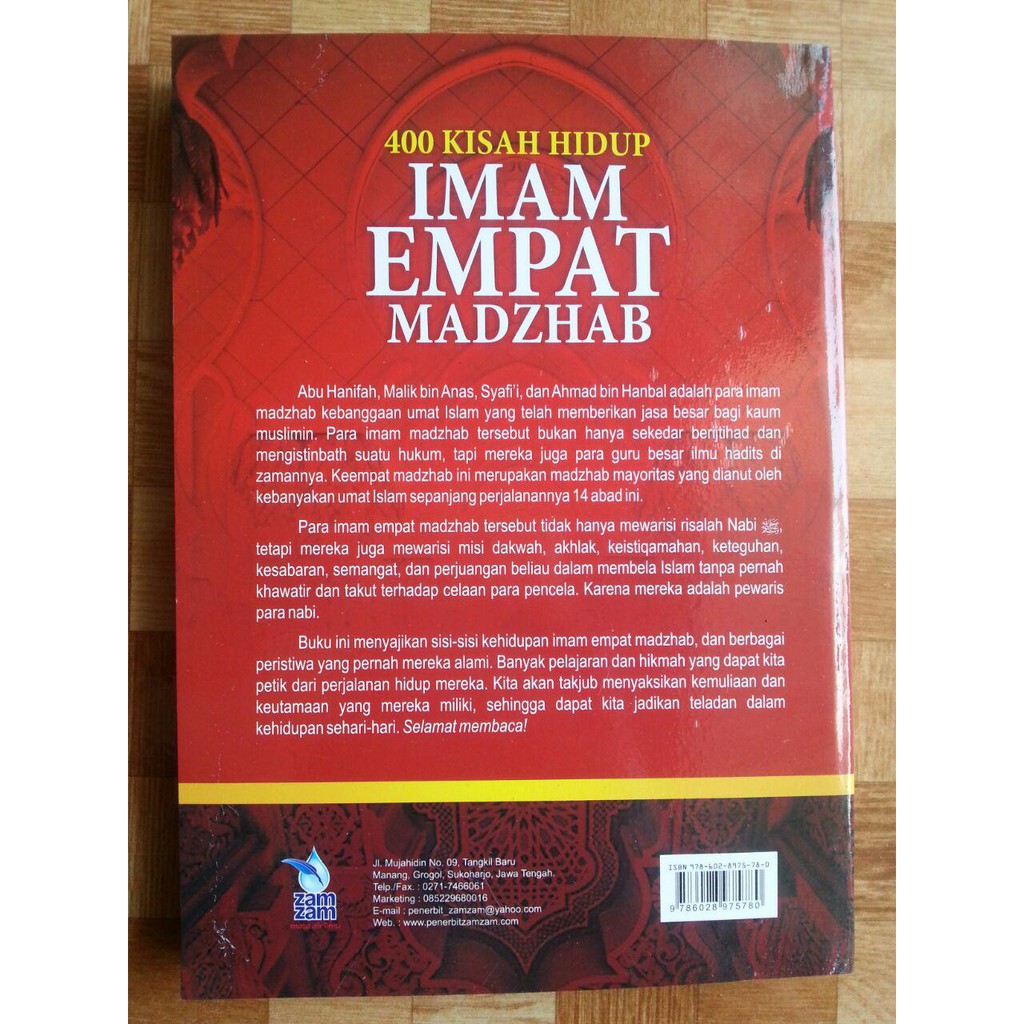 Shop Malaysia 400 Story Of The Life Of Imam Four Mazhab Zam Zam Aa Shopee Singapore