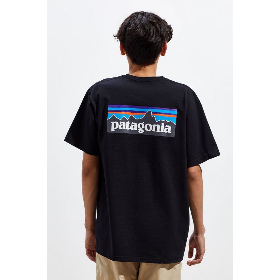 patagonia logo tee