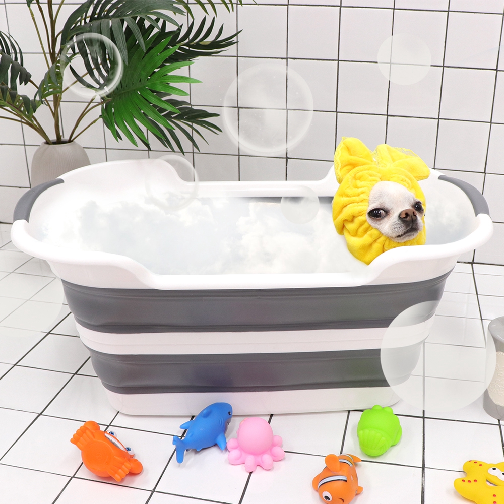 Meadock Dog Collapsible Bathtub Dog Bathtub | Shopee Singapore