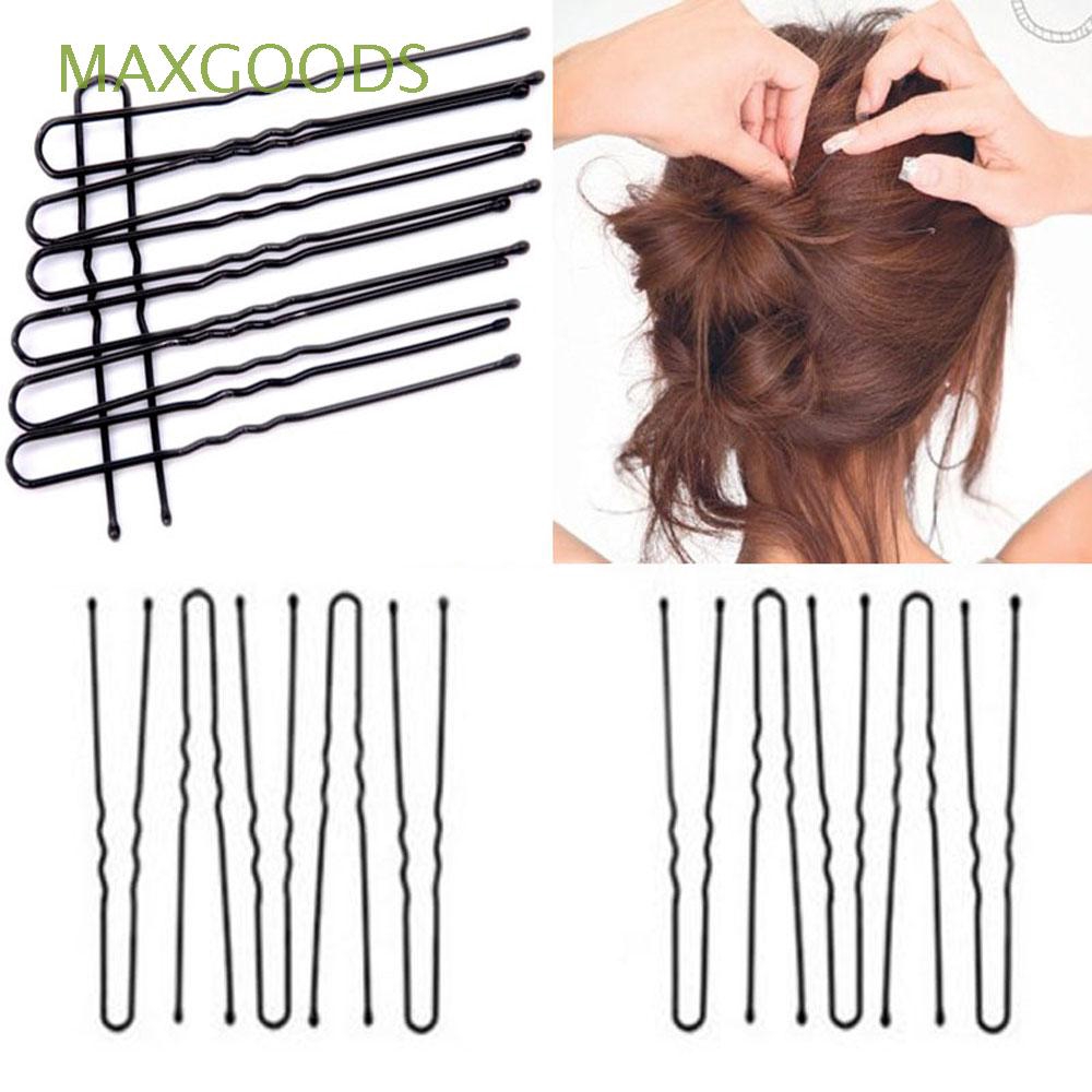 50pcs Trinket Black Gifts Alloy Headwear Waved Hair Pins Shopee