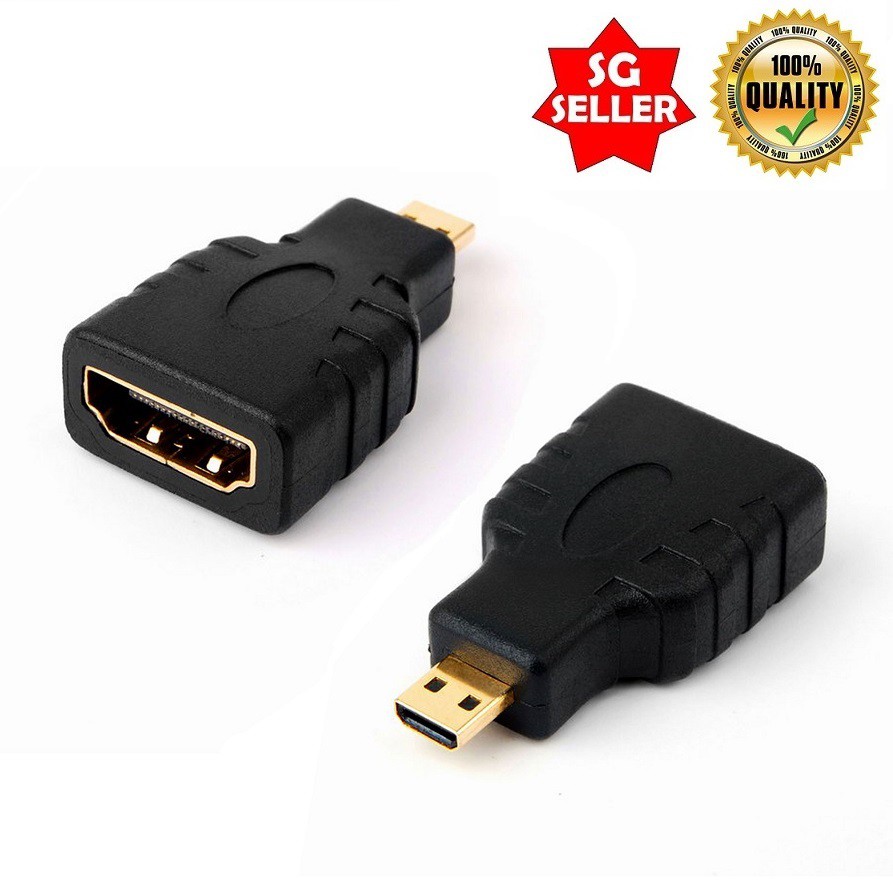 Micro HDMI Type D to HDMI Projector Adapter Converter Surface RT/Gopro