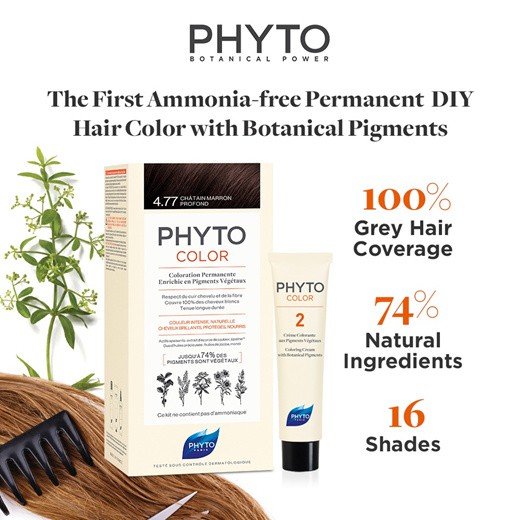 Phyto Phytocolor Ammonia-Free and Permanent Botanical Hair Color | Shopee  Singapore