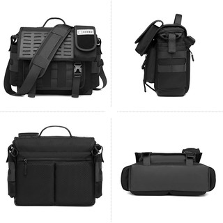 OZUKO Men Fashion Outdoor Large Capacity Functional Waterproof Oxford Travel Messenger Bag #5