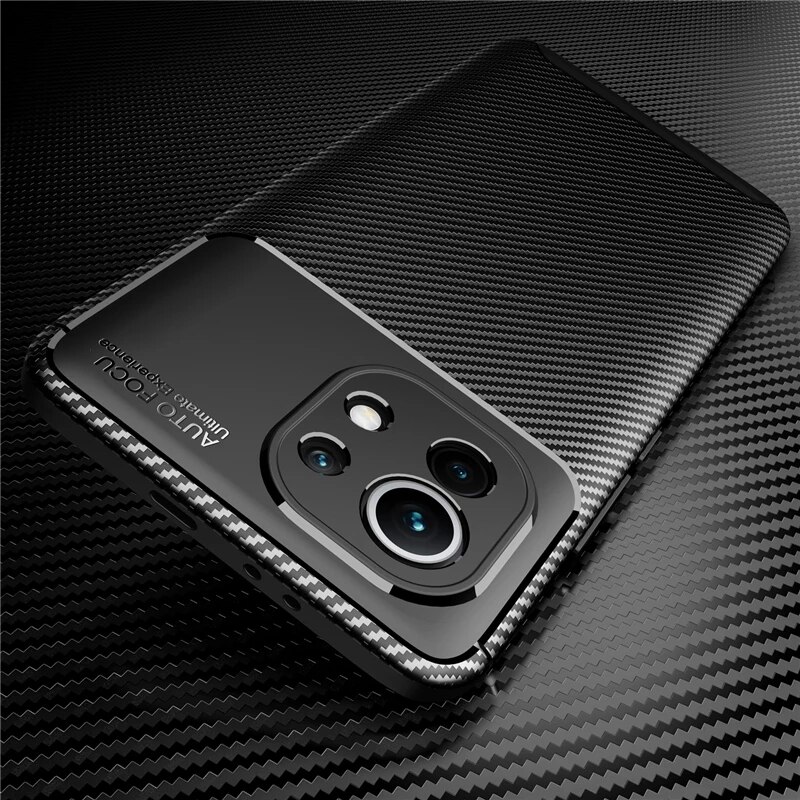 Phone Case For Xiomi Xiaomi Mi Mi Lite Ultra Mi Lite G Carbon Fiber Texture Soft Silicone