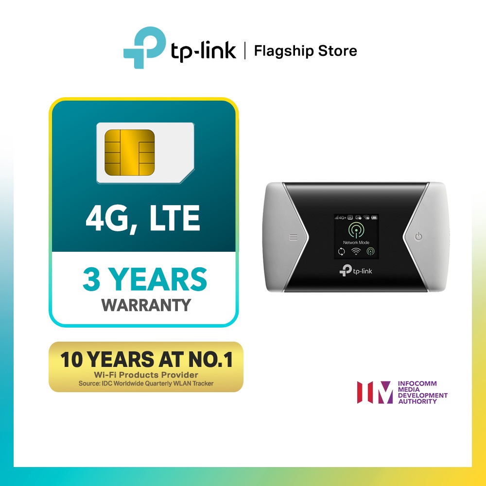 Tp Link M7450 300 Mbps 3g 4g Lte Advanced Mobile Dual Band Travel Wifi Router Mifi Hotspot With Sim Slot Shopee Singapore