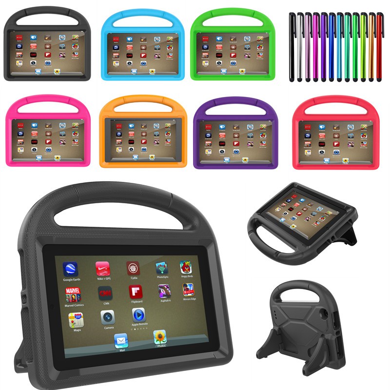 For Amazon Kindle Fire Hd 8 16 Kids Friendly Handle Shockproof Stand Heavy Duty Eva Foam Case Shopee Singapore