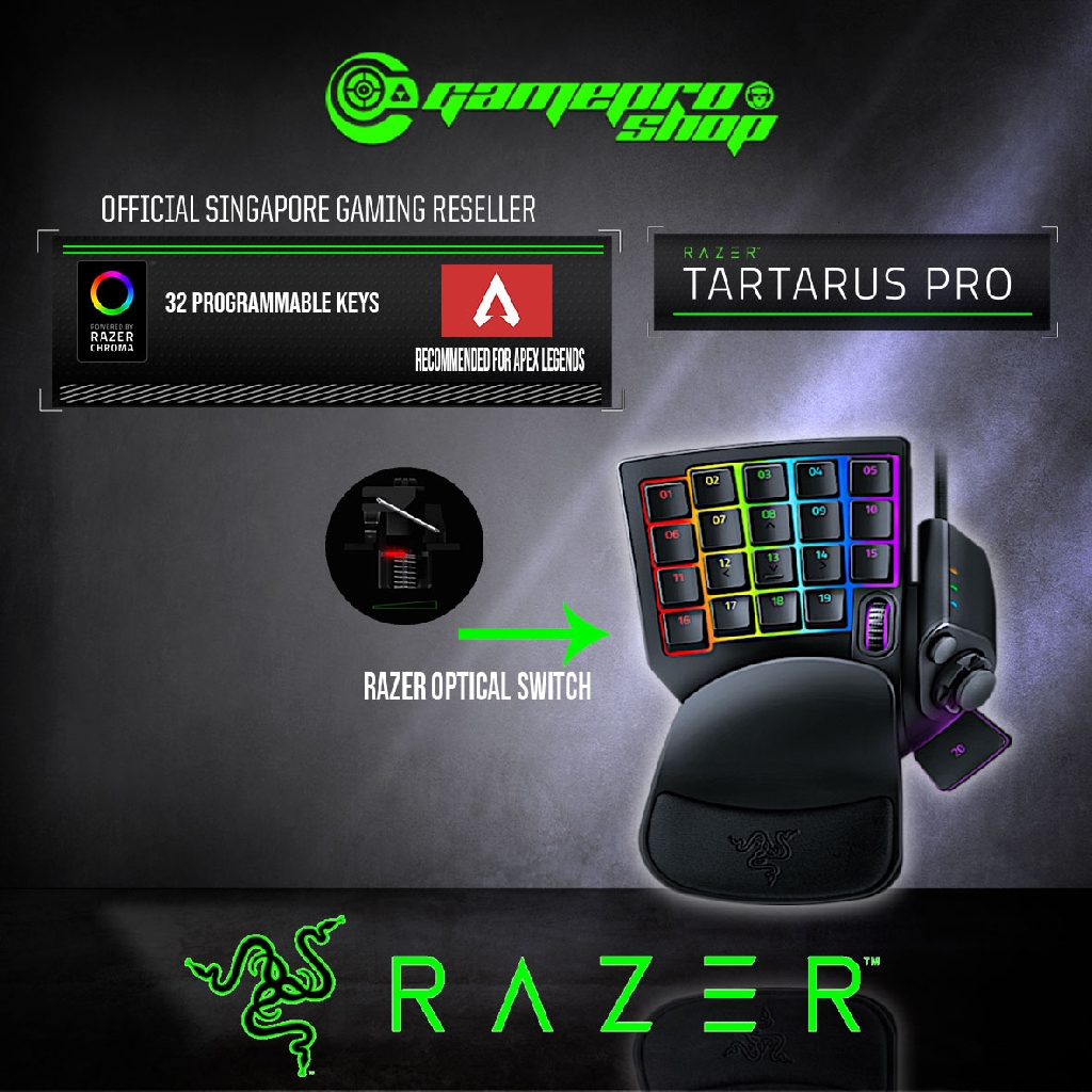 Razer Tartarus Pro Analog Optical Gaming Keypad Rz07 R3m1 1y Shopee Singapore