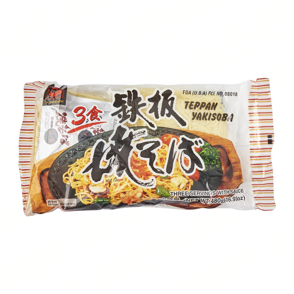 Miyakoichi Teppan Japanese Yakisoba Noodle (Pack x 3 Pcs) - Kirei Food ...