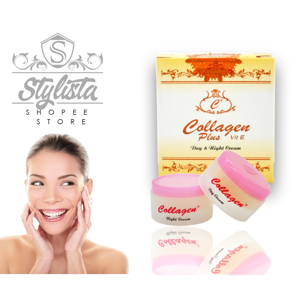 Collagen Plus Day Night Vitamin E Cream Krim Muka Vitamin E Siang Malam Original Shopee Singapore