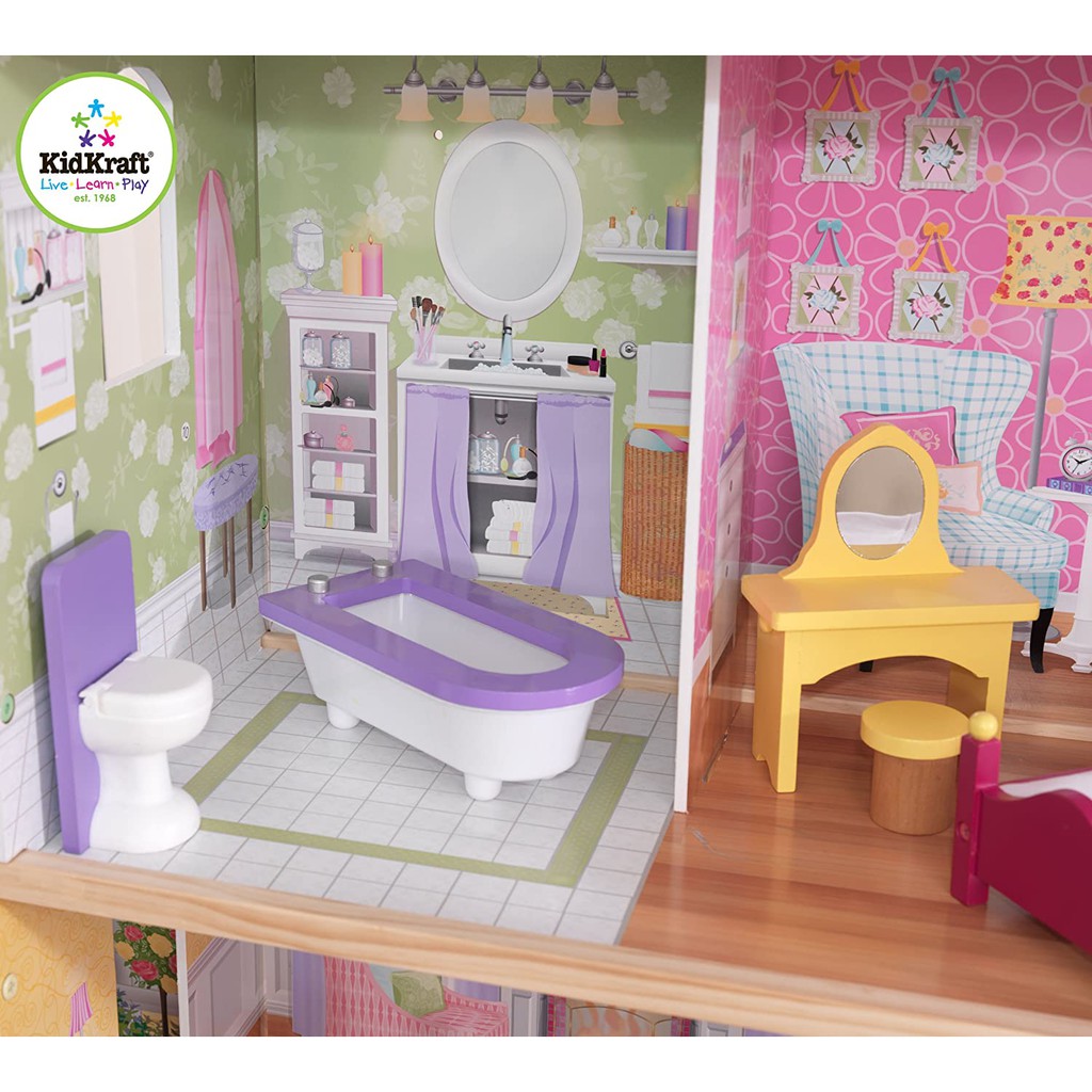 kidkraft 65252 majestic mansion wooden dollhouse