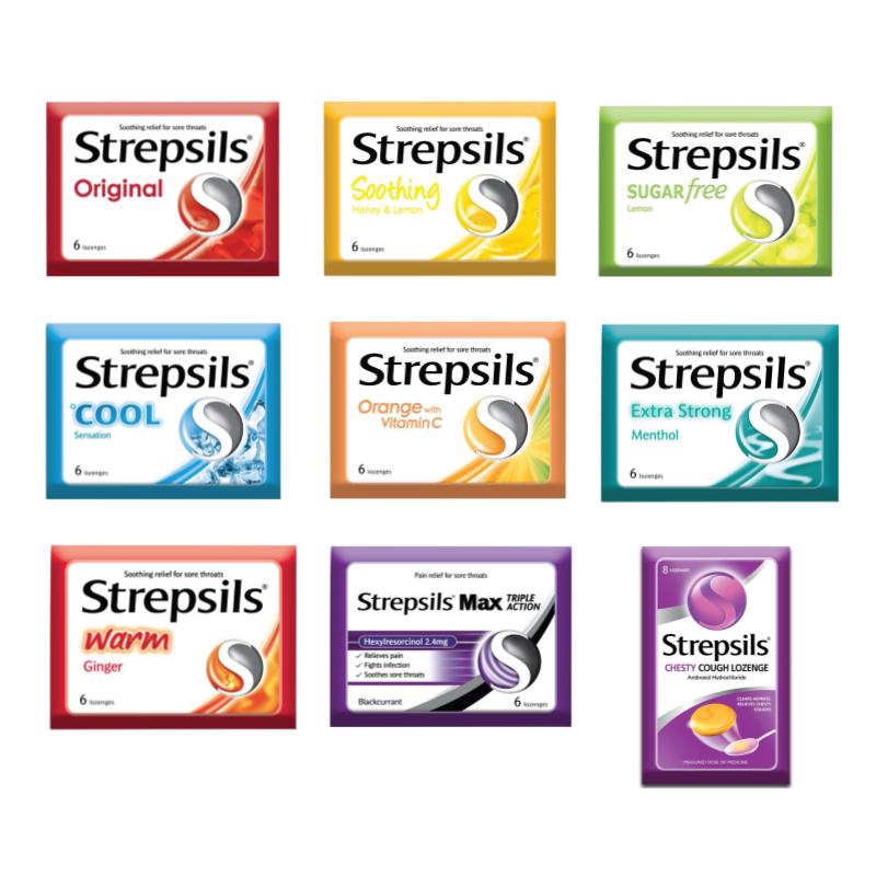 Strepsils Lozenges For Sore Throats 6s Flavors Available Shopee