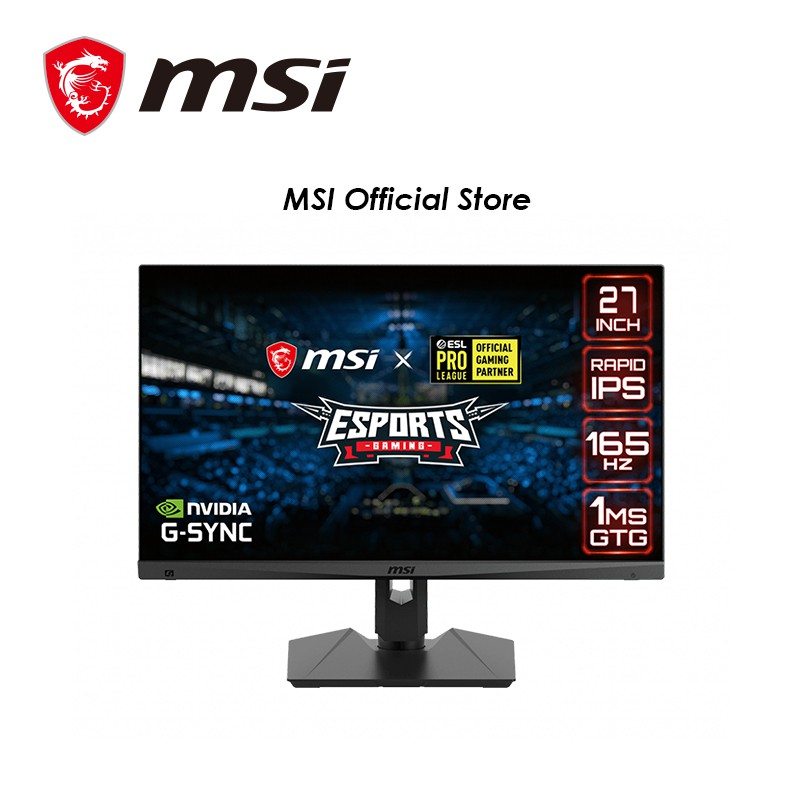 MSI Optix MAG274QRF-QD Gaming Monitor (27inch/WQHD/Rapid IPS Panel ...