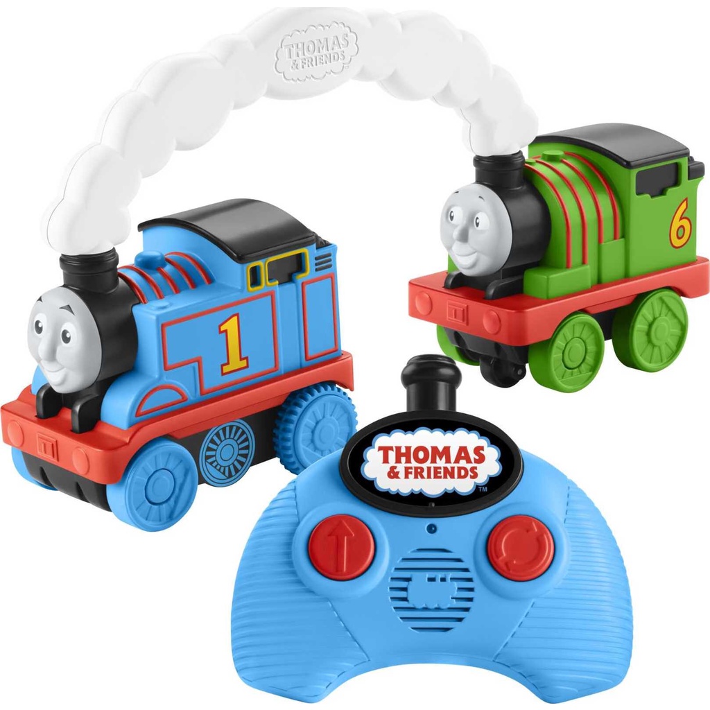 Fisher Price Thomas & Friends Race & Chase R/C Thomas & Percy remote