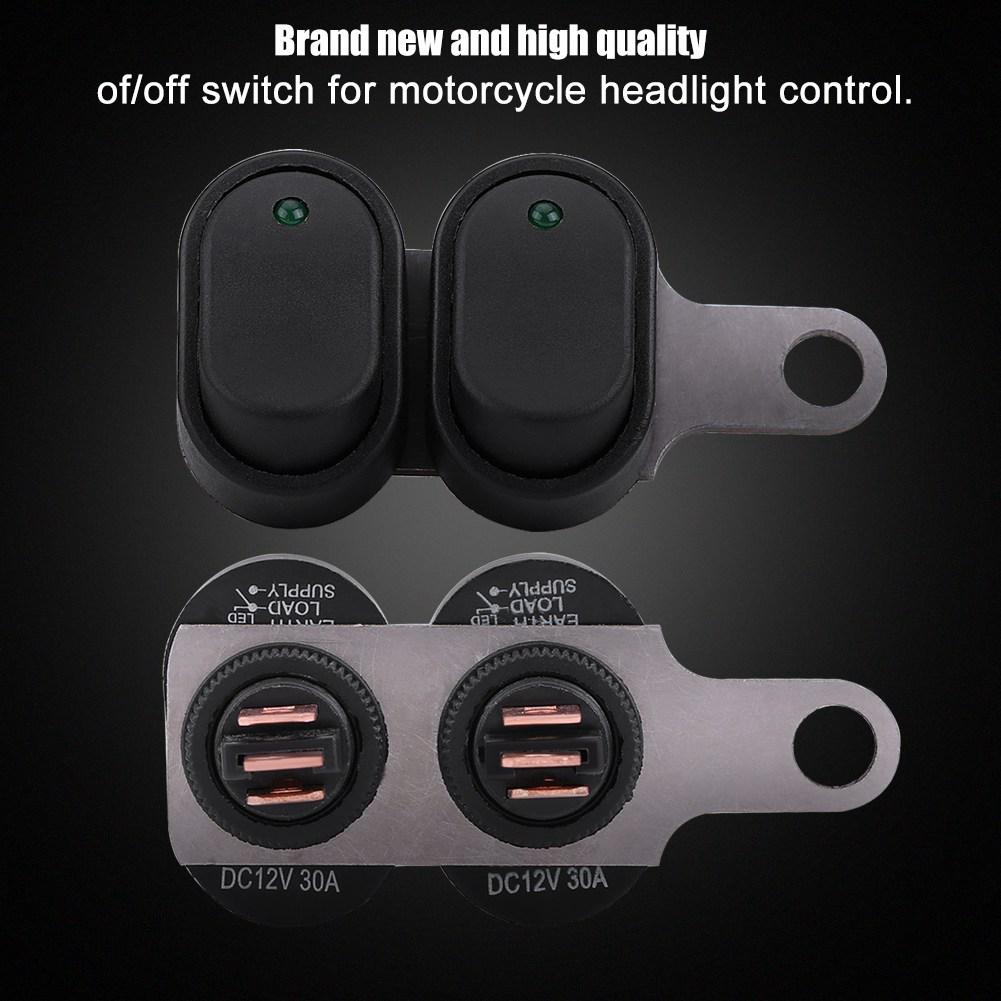 READY STOCK Motorcycle LED Headlight On Off Switch with Indicator 12V