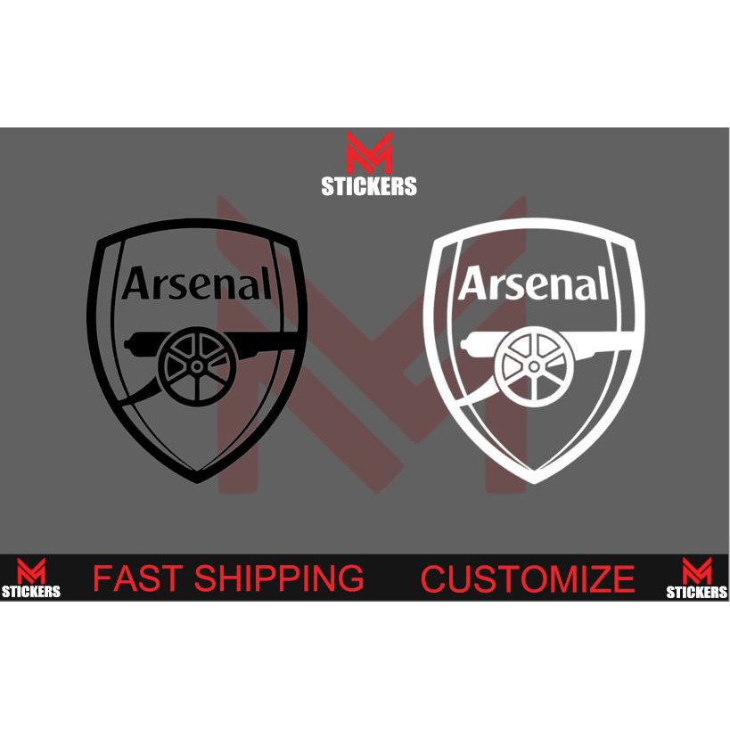 ARSENAL FOOTBALL CLUB STICKER MYVI ALZA VIOS CITY CIVIC 