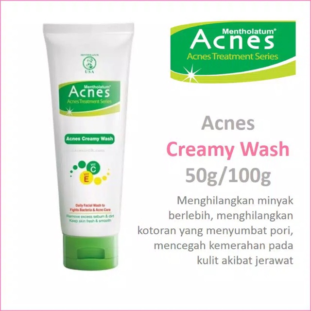 [PROMO] Acnes Treatment Series Creamy Wash 50g / 100g  