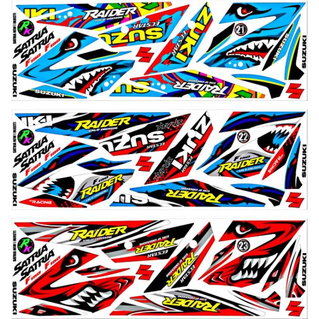 Sticker / Striping Variation of Satria Fu Fi 2016-2019 ...