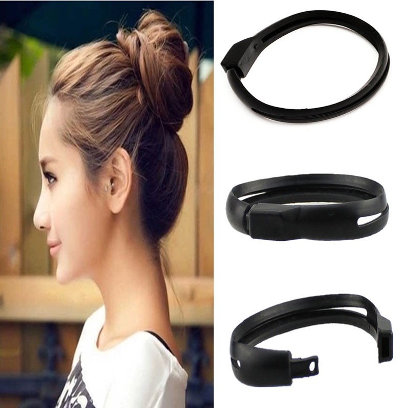 French Women Styling Hair Diy Tool Donut Bun Clip Twist Maker