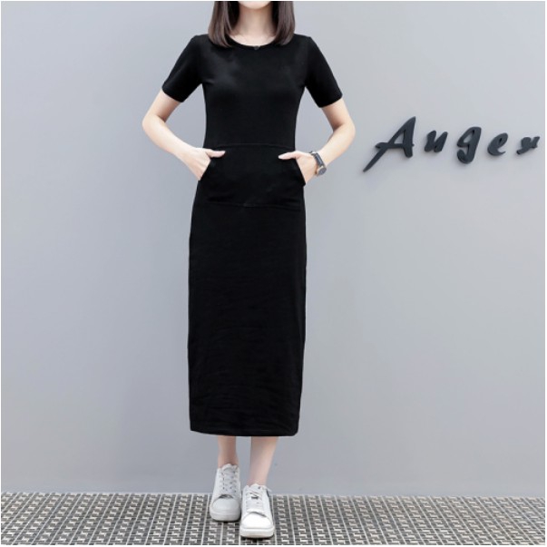 simple black summer dress