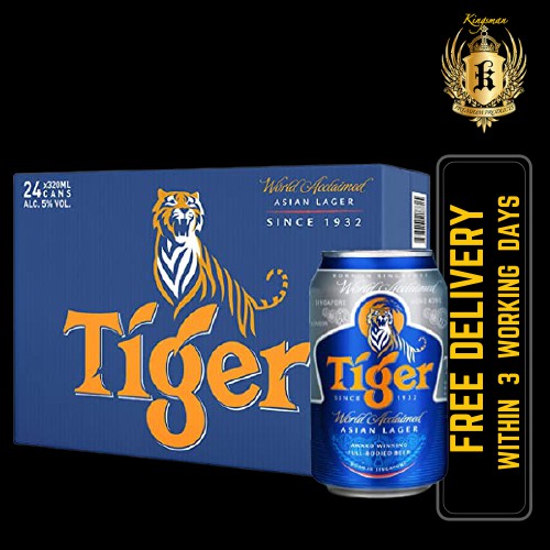 Tiger Beer Can 24 x 320ml (BBD: Dec 2021) **Free Delivery within 3 ...