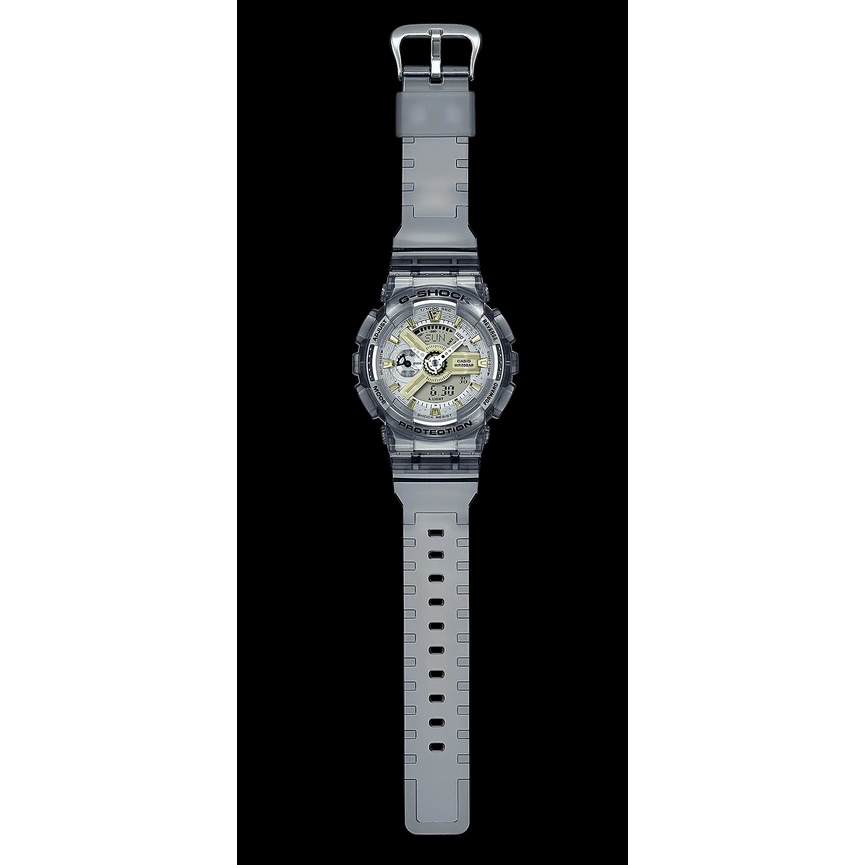 Casio G-Shock GMA-S110GS-8A Translucent Grey Resin Band Ladies Analog Digital Watch gma-s110 gma110 gma-s110gs-8adr