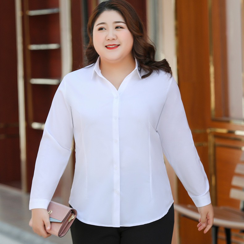 Women Business Solid White Shirts OL 