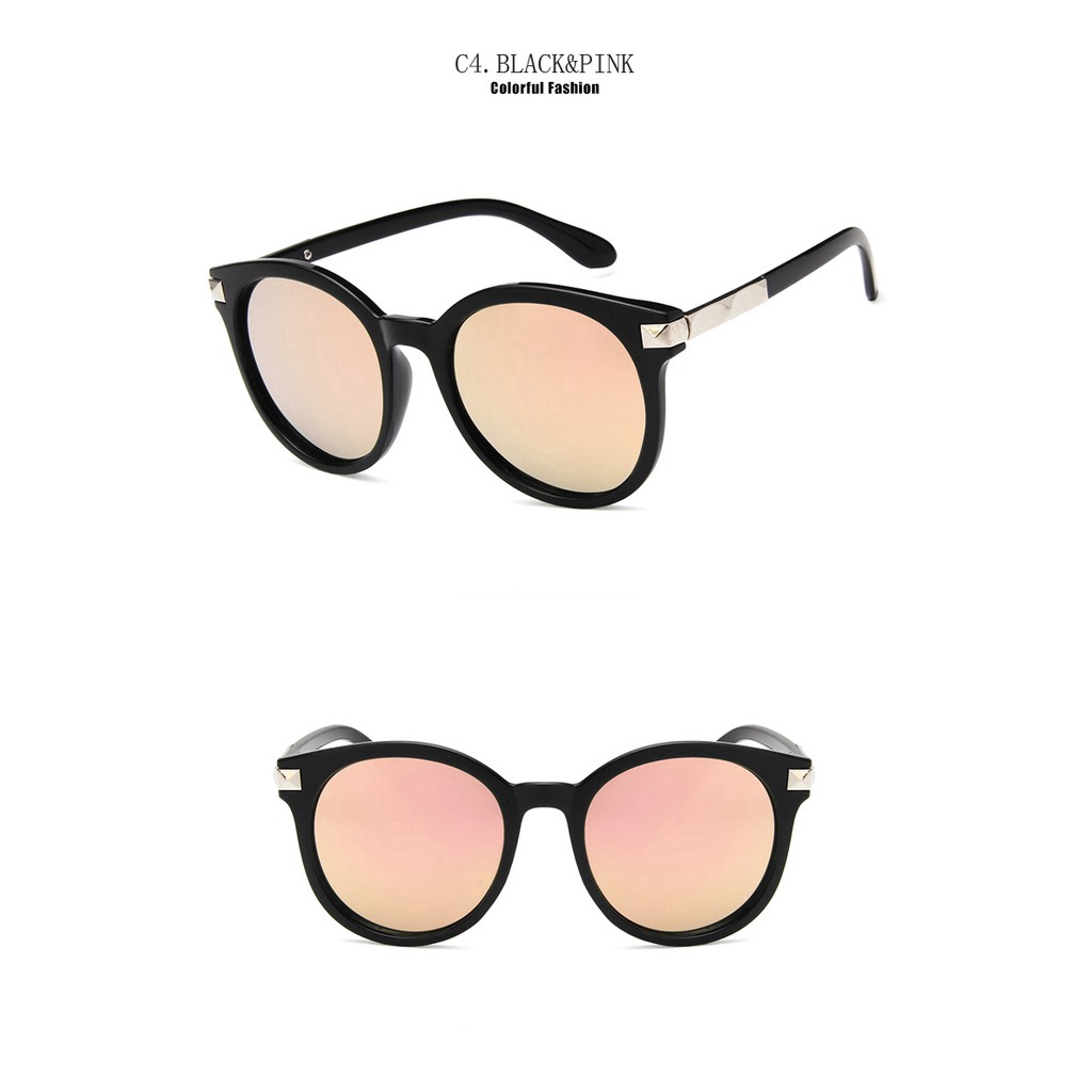 Image of READY STOCKNew Vintage Round  Sunglasses Women Brand Designer Classic Candy Color glasses #5