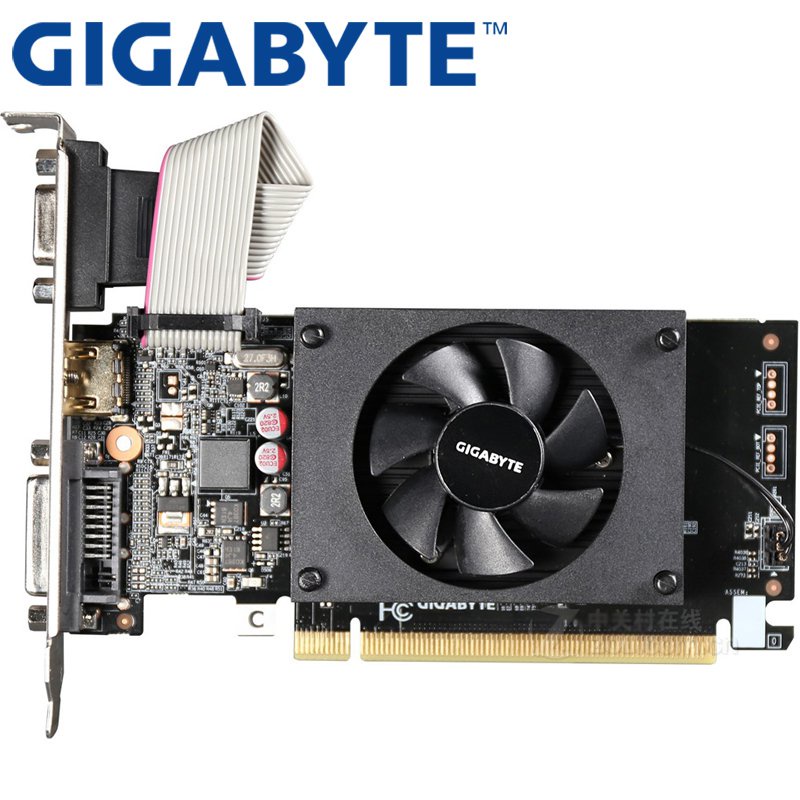 Gigabyte Graphics Card Gt710 1gb 64bit Gddr3 Video Cards For Nvidia Vga Cards Geforce Original Gt 710 Used Hdmi Dvi Game Shopee Singapore