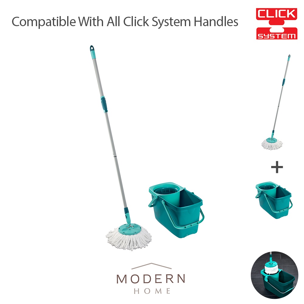 LEIFHEIT Clean Twist Spin Mop / Click System / Mop Set / Mop Head