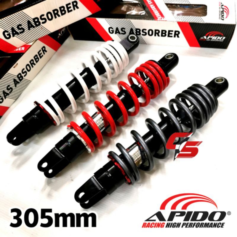 Apido Scooter Monoshock Gas Absorber Original 305mm Ego Egos Solariz Avantiz Ego Lc Honda Beat Icon Espada Skk Mc Shopee Singapore