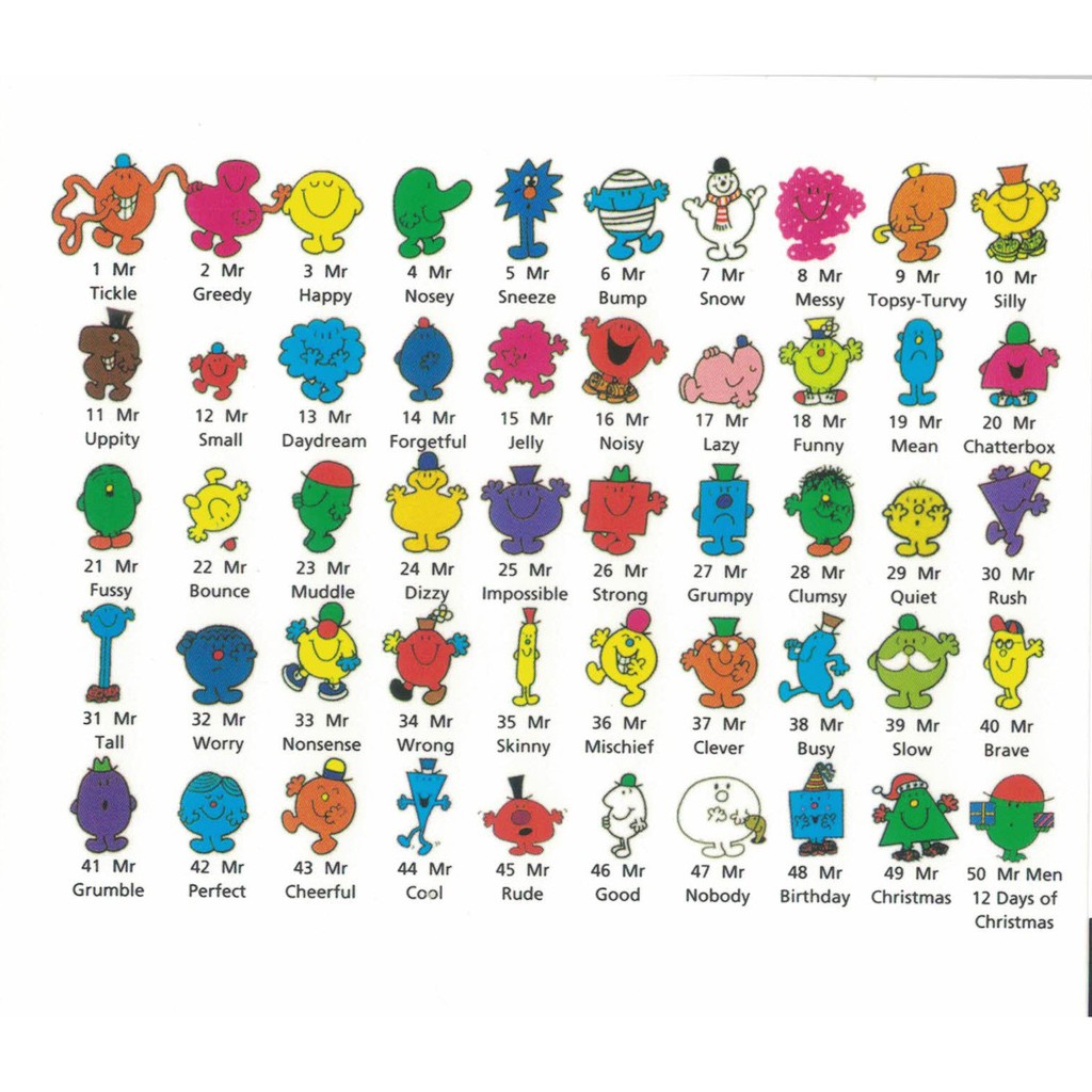 BUY 5 GET 1 FREE book 15 Little Miss Mr Men NEW MR JELLY Baby Books ...