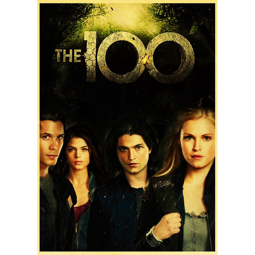 Wall Painting The 100 The Hundred Bobmorley Eliza Taylor Marie Avgeropoulos Vintage Paper Poster Home Decoration Shopee Singapore