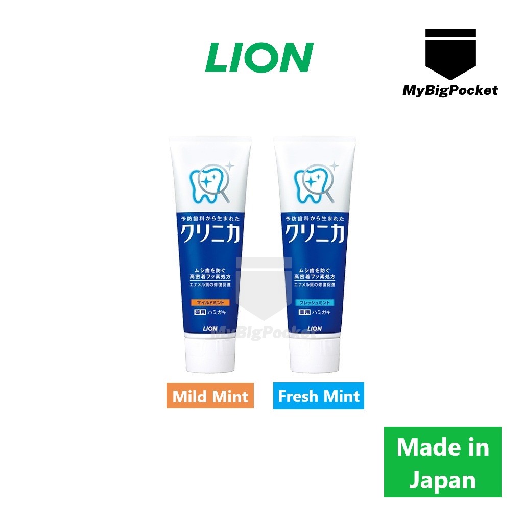 LION PC Clinica Advantage Toothpaste Mild Mint Fresh Mint 130g