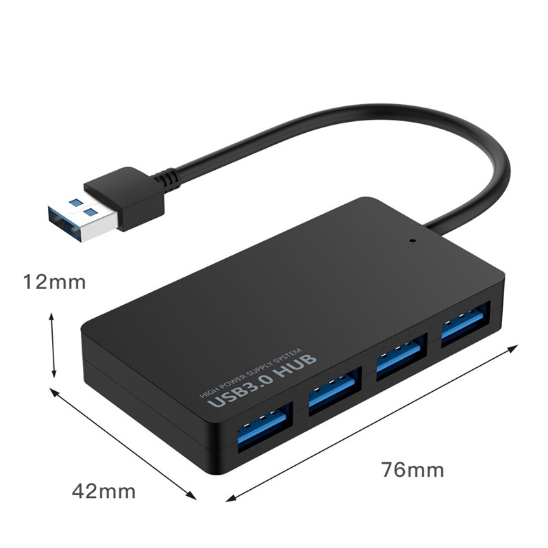 4 Port Usb 3 0 Hub For Macbook Mac Imac Surface Pro Notebook Pc Usb Flash Drives Super Speed Switch Shopee Singapore