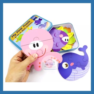 [CHEAPEST IN SG] My First Puzzle 6 in 1 Jigsaw Puzzle  - Animal Cartoon Wooden Puzzle Early Childhood Educational Toys #4