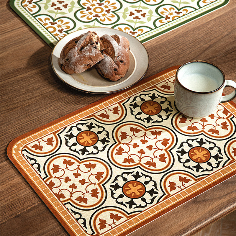 Chic Placemat Premium PU Leather Table Mat Heat Insulation High Quality