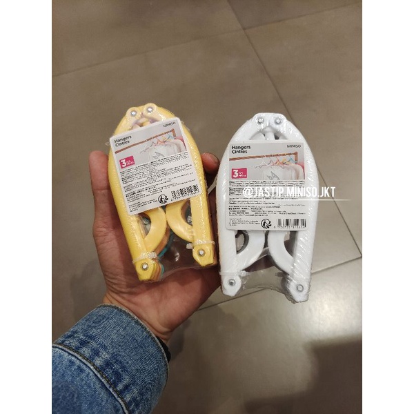 GANTUNGAN Miniso Portable Hanger/Portable Clothes Hanger (3pcs Contents)