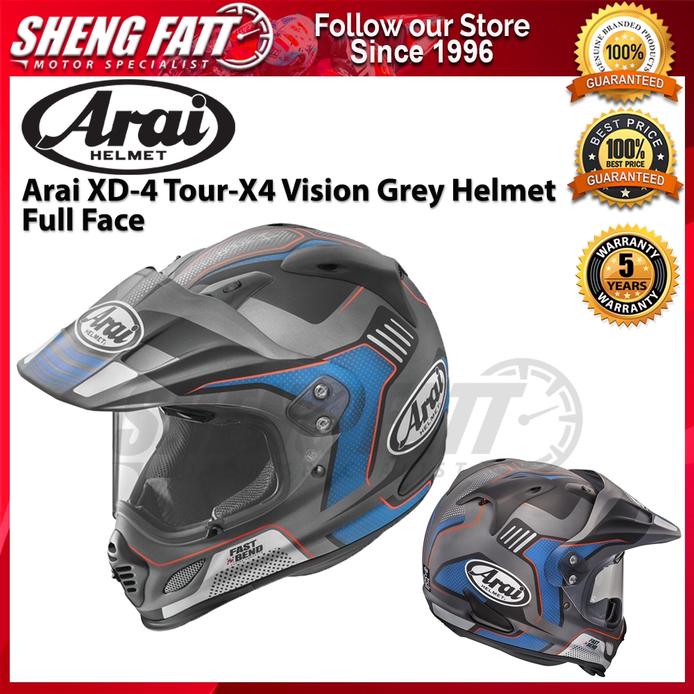 Arai Xd 4 Tour X4 Vision Grey Helmet Full Face Shopee Singapore