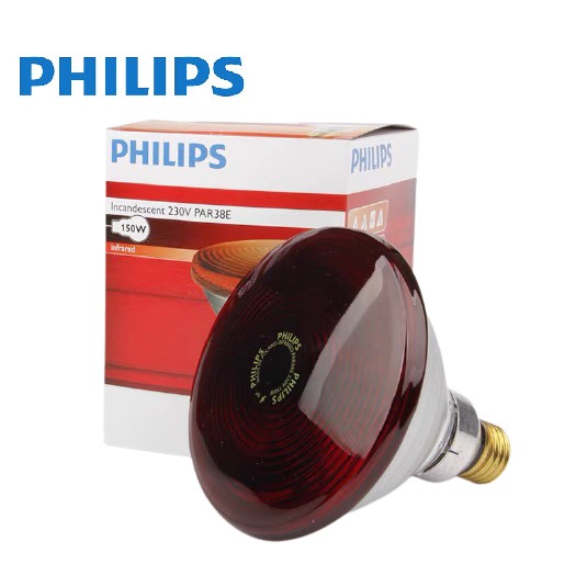ORIGINAL PHILIPS Infrared Healthcare Heat Incandescent Par38 150w E27 230v Bulb Lamp Shopee