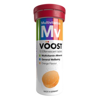 [ready Stock] Voost - Multivitamin + Minerals 10 Effervescent Tablets 