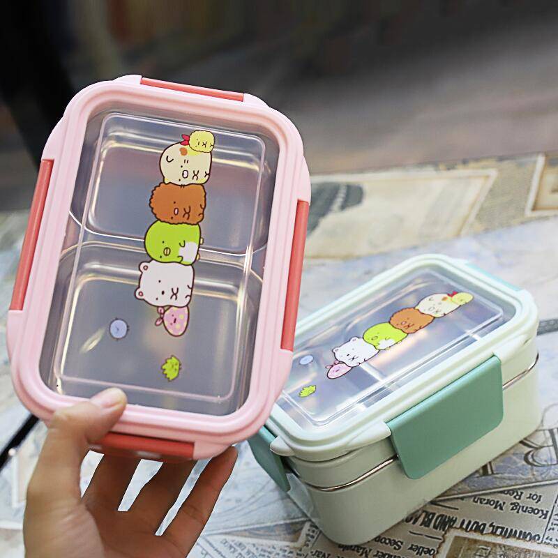 🔥 lunch box 🔥 ☼Lunch box female student Korean version cute office