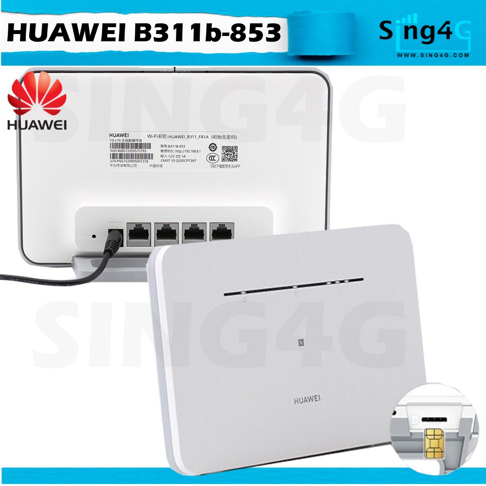 Huawei B311 B311b 853 4g Sim Router 150mbps 32 Hotspot Tpg Singtel Starhub M1 Circle All Auto 8305