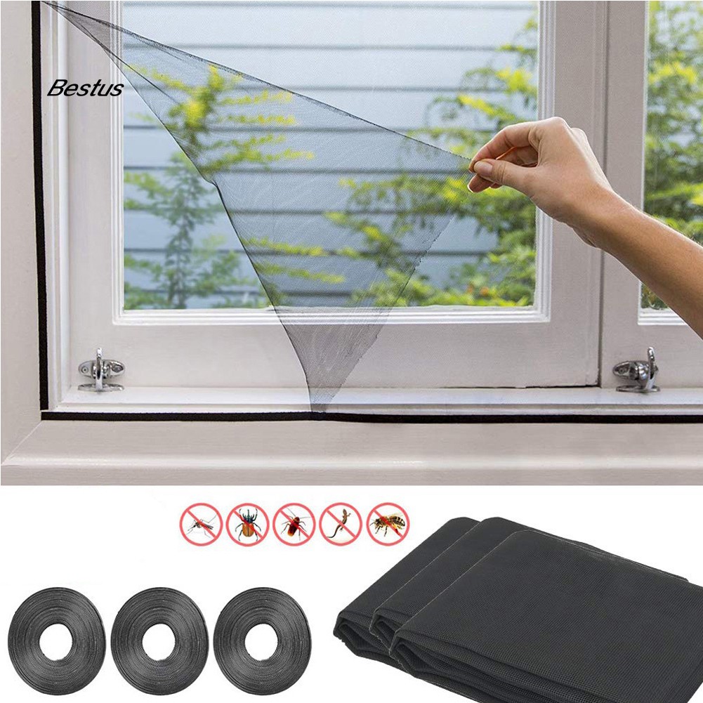 3 Pack 1.3m x 1.5m Mosquito Insect Mesh Screen Fly Screen Nets for Window 