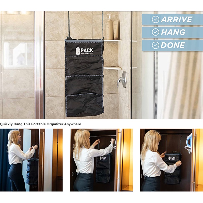 Pack Gear Suitcase Organizer Pack More In Your Suitcase Or CarryOn With Hanging Packing Cubes