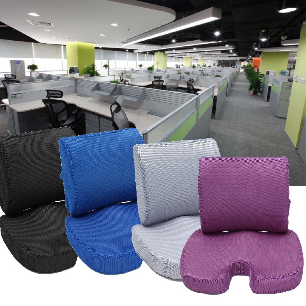 NEW Orthopedic Memory Foam Seat Cushion Tailbone Lumbar Back _WL Shopee Singapore